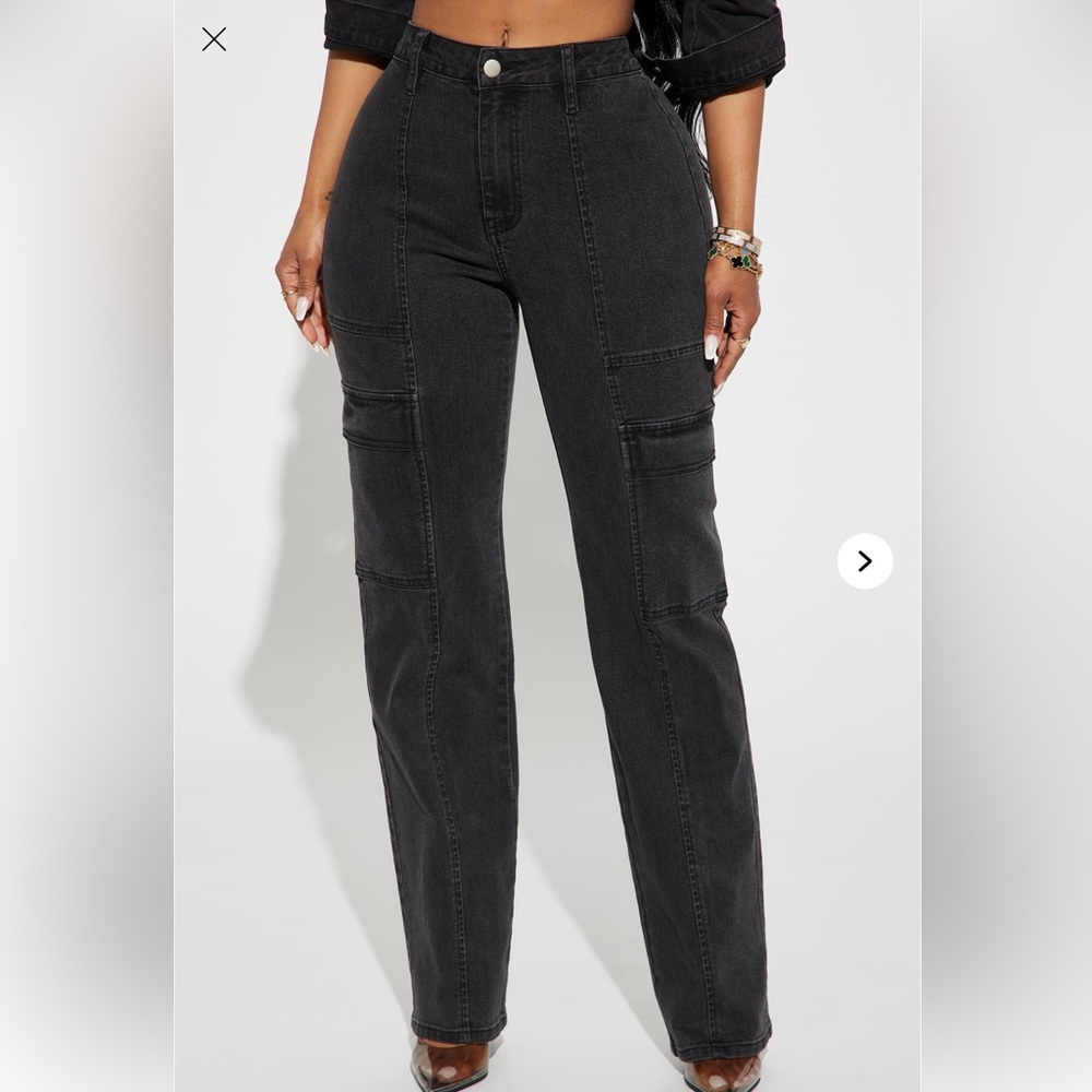 NWT Black Cargo Jeans